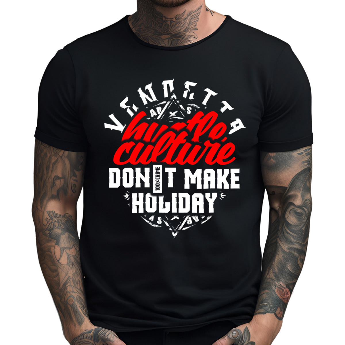 Vendetta Inc. T-Shirt Crime Holiday schwarz VD-1315