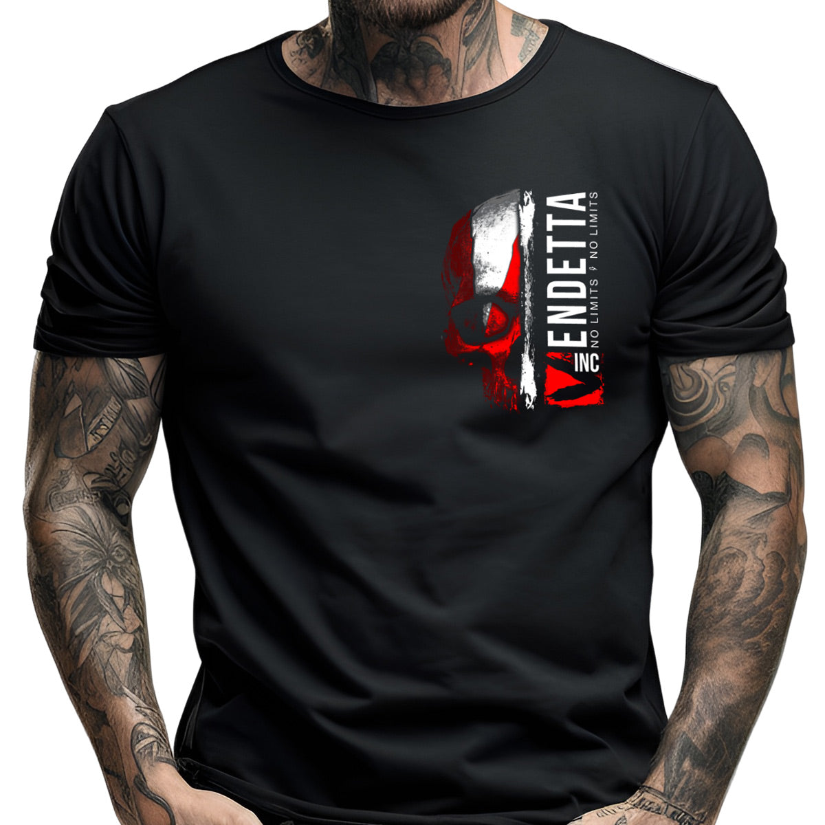 Vendetta Inc. Shirt Blood Skull schwarz 1322