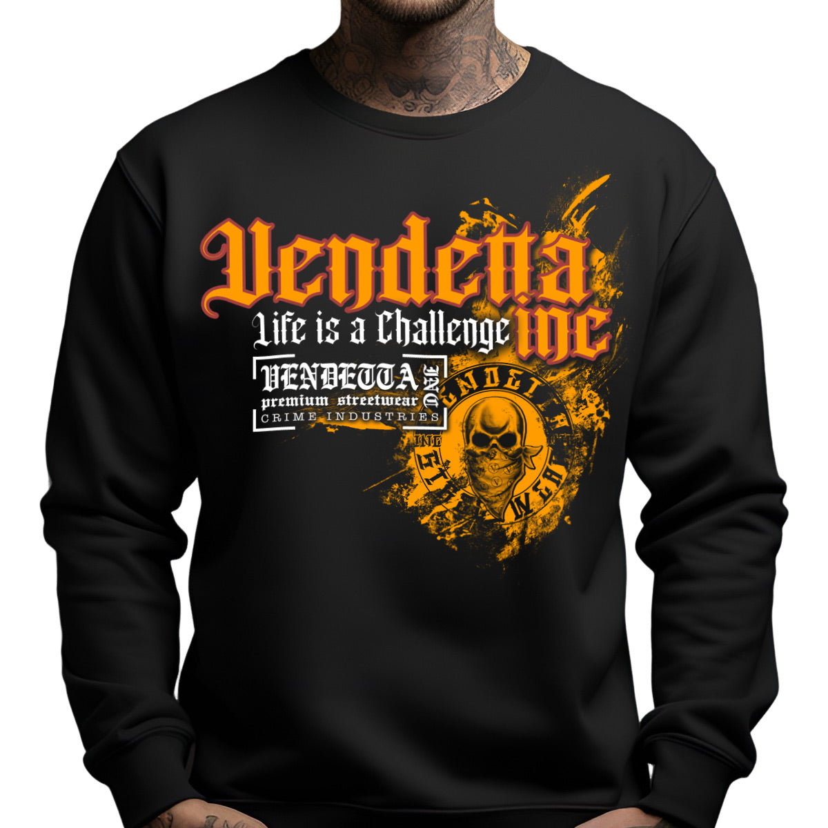 Vendetta Inc. Sweatshirt schwarz Challenge VD-4052
