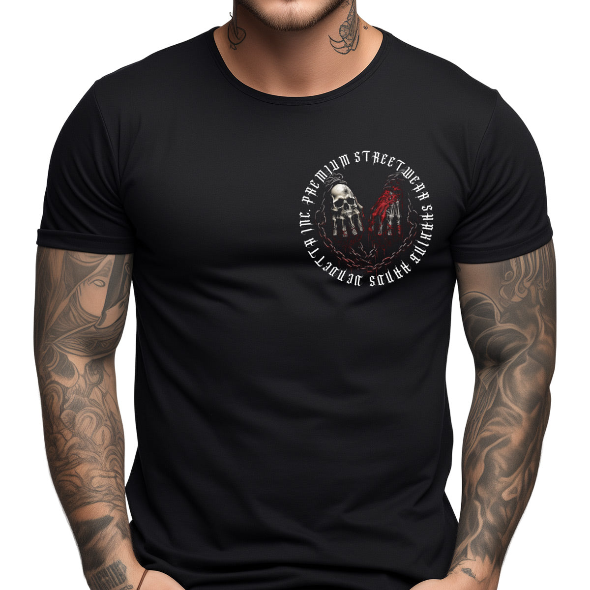Vendetta Inc. Shirt schwarz Hands VD-1344