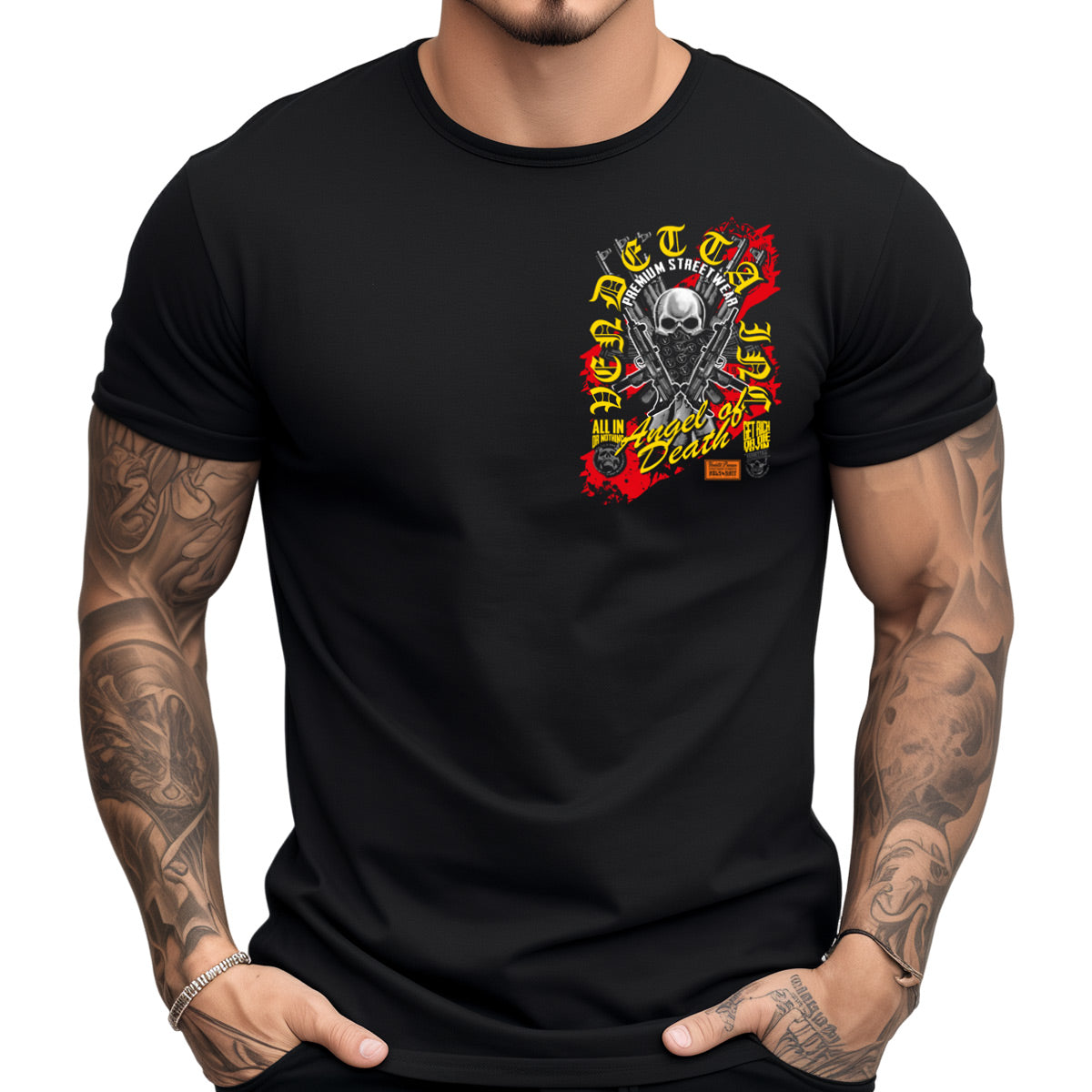 Vendetta Inc. Shirt Angel Death schwarz VD-1415