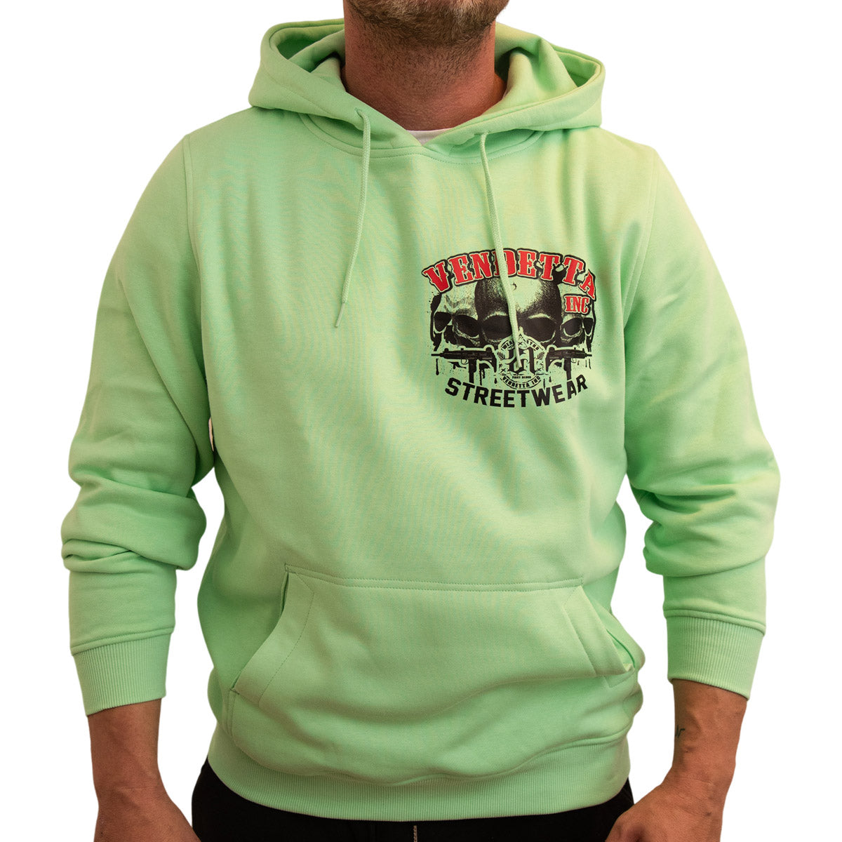 Vendetta Inc. Sweatshirt threes Skull mint VD-4055