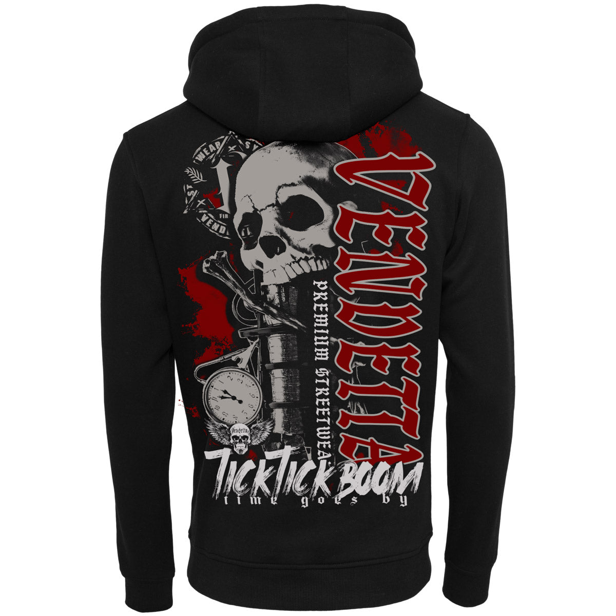 Vendetta Inc. Sweatshirt Tick Tick Boom schwarz VD-4058
