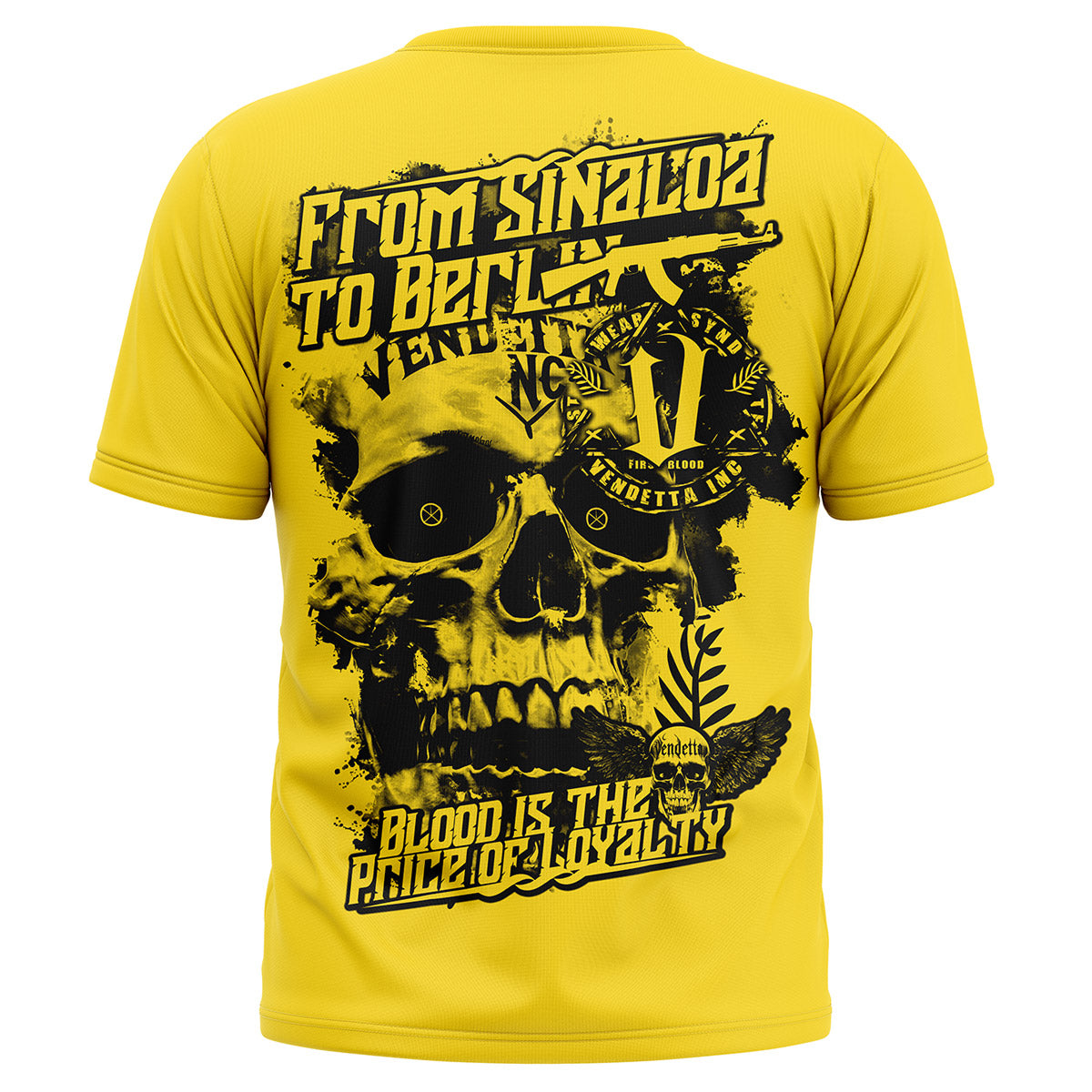 Vendetta Inc. Shirt Sin to Ber gelb VD-1468