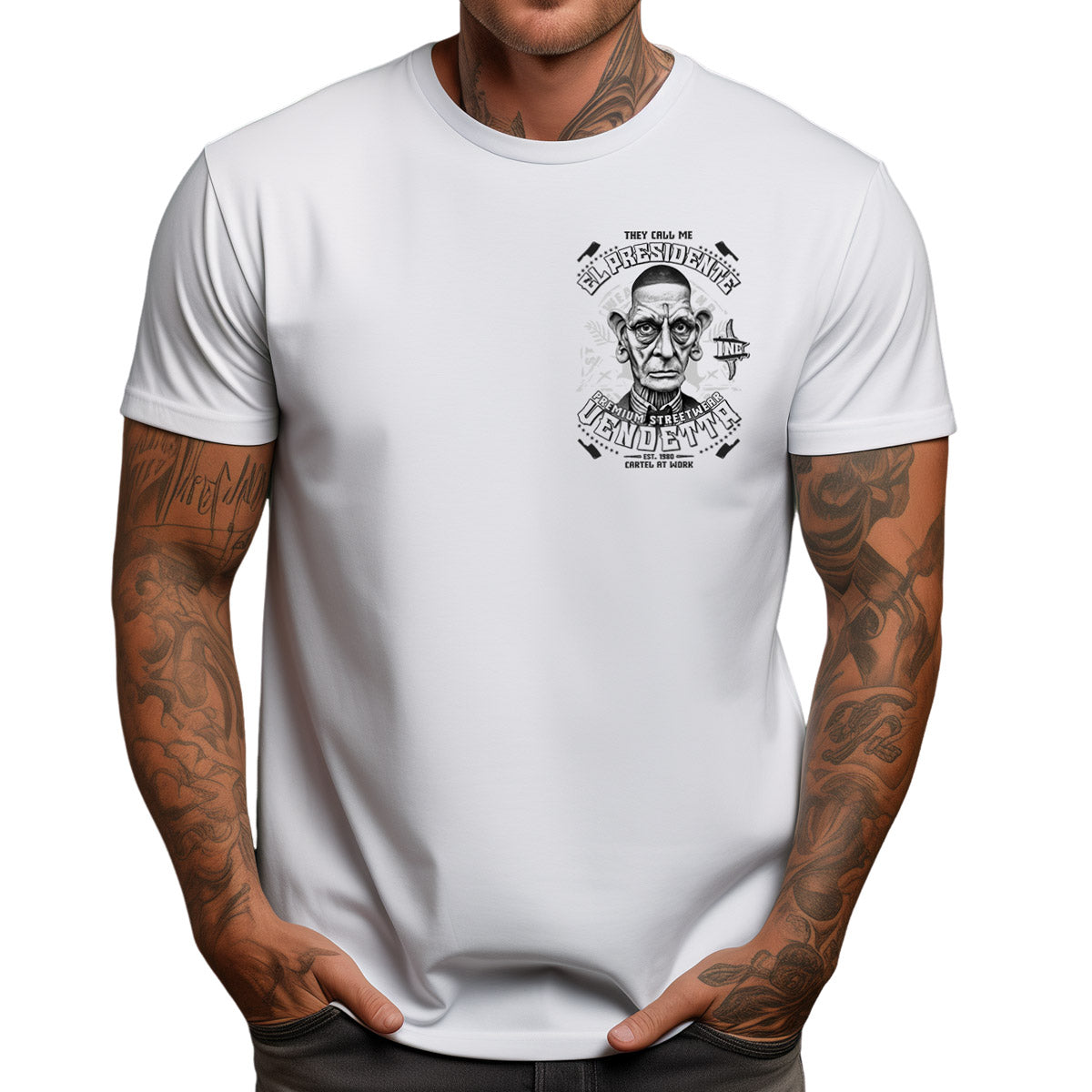 Vendetta Inc. Shirt Presidente weiß VD-1391