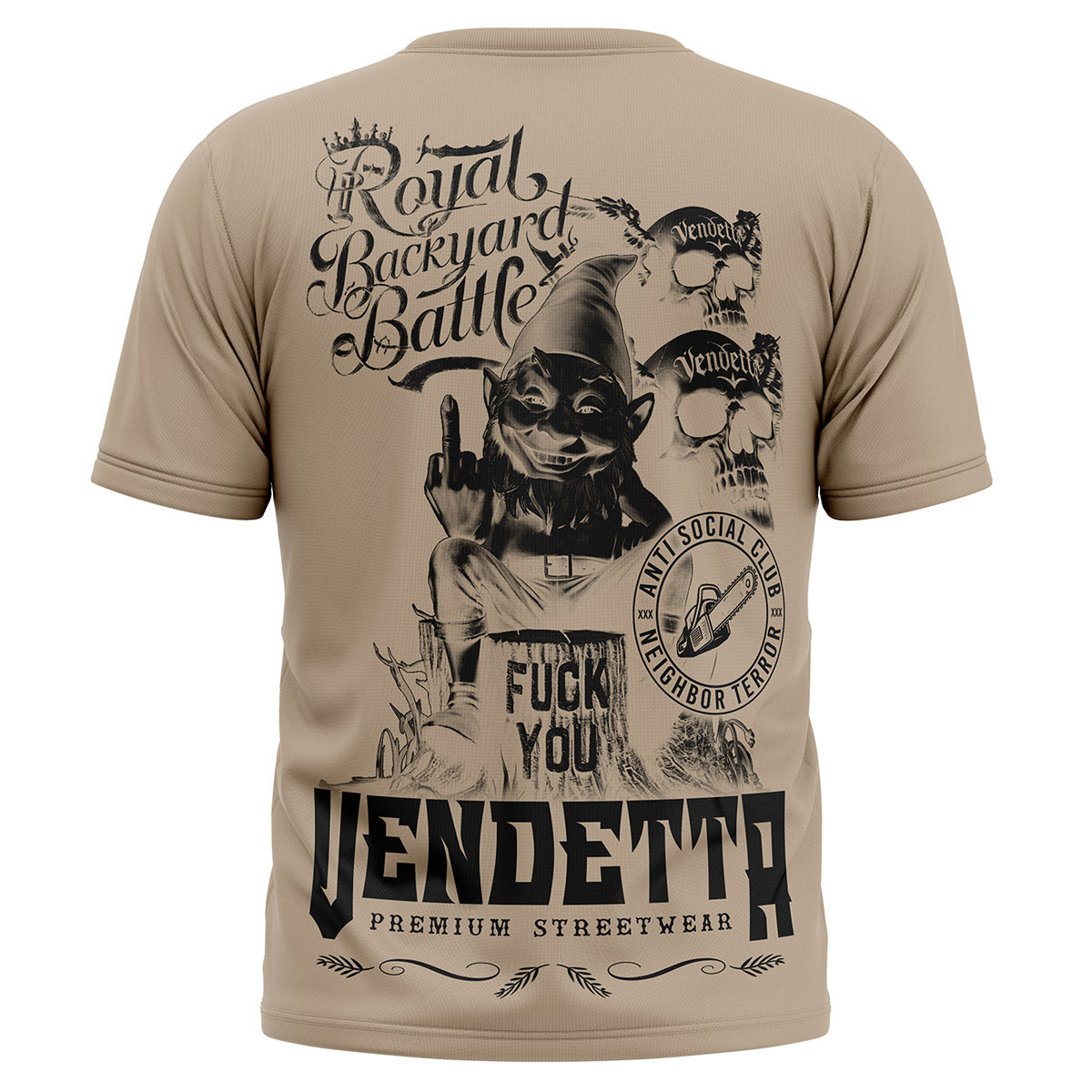 Vendetta Inc. Shirt Royal sand VD-1515