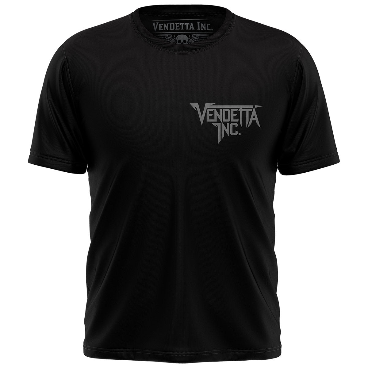 Vendetta Inc. Shirt Logo V schwarz grau VD-1553