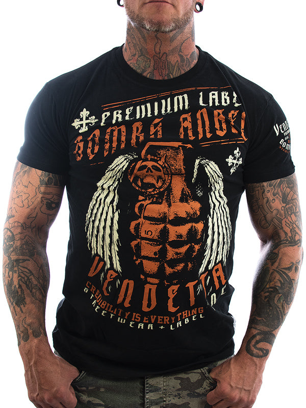 Vendetta Inc. Shirt Bomb Angel VD-1122 schwarz