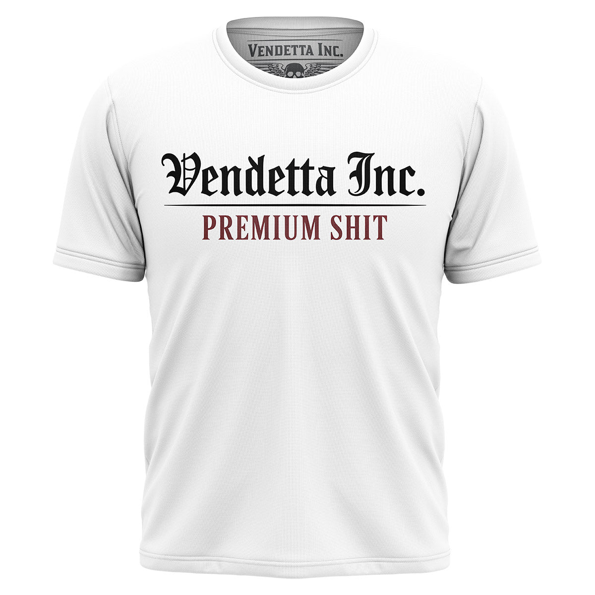 Vendetta Inc. Shirt Smoking Skull weiß