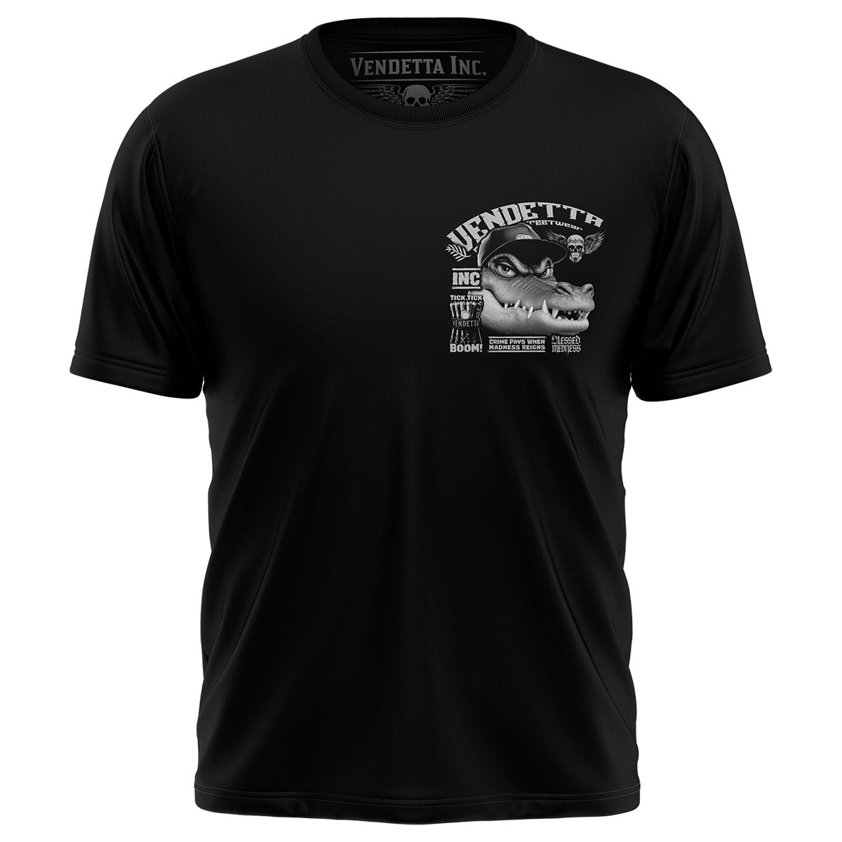 Vendetta Inc. Shirt Croco Boom schwarz VD-1535
