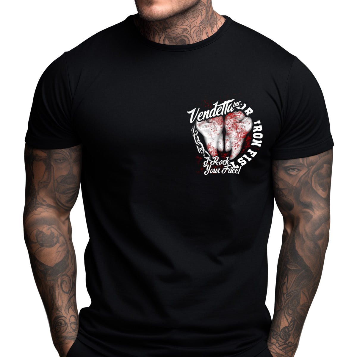 Vendetta Inc. Shirt Rock your Face schwarz