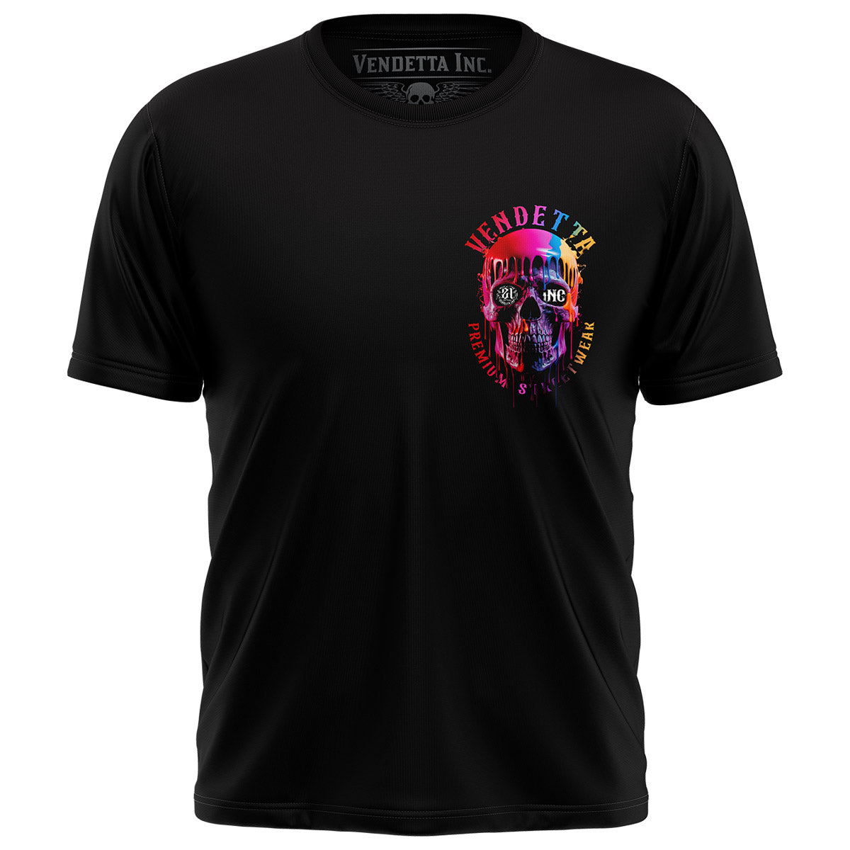 Vendetta Inc. Shirt Color Skull schwarz VD-1532
