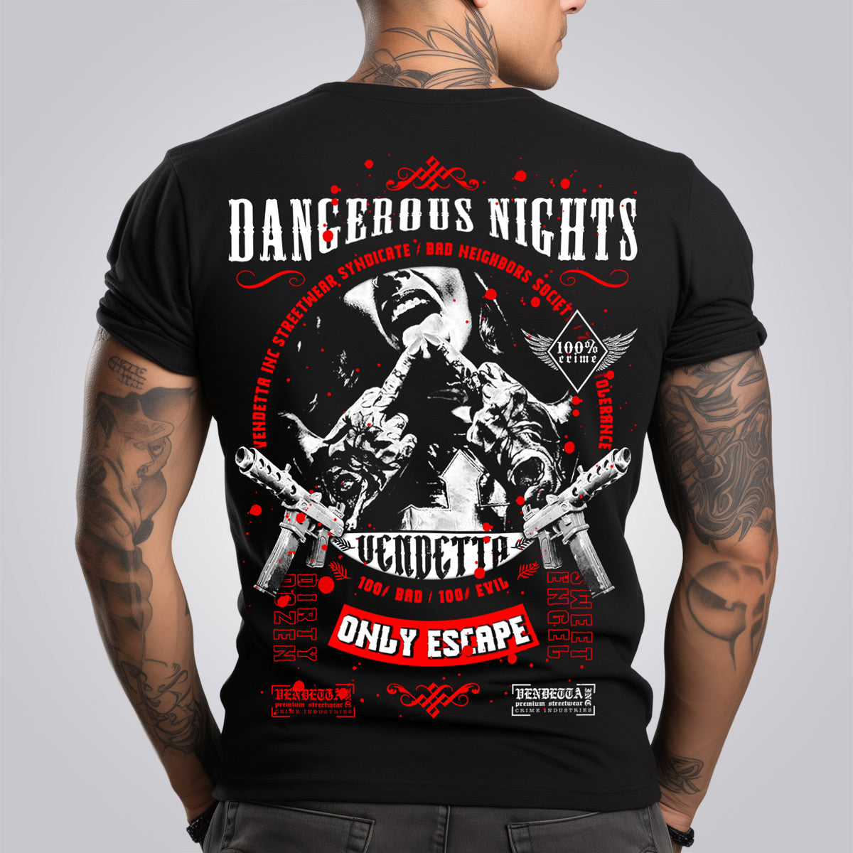 Vendetta Inc. Herren T-Shirt schwarz Dangerous