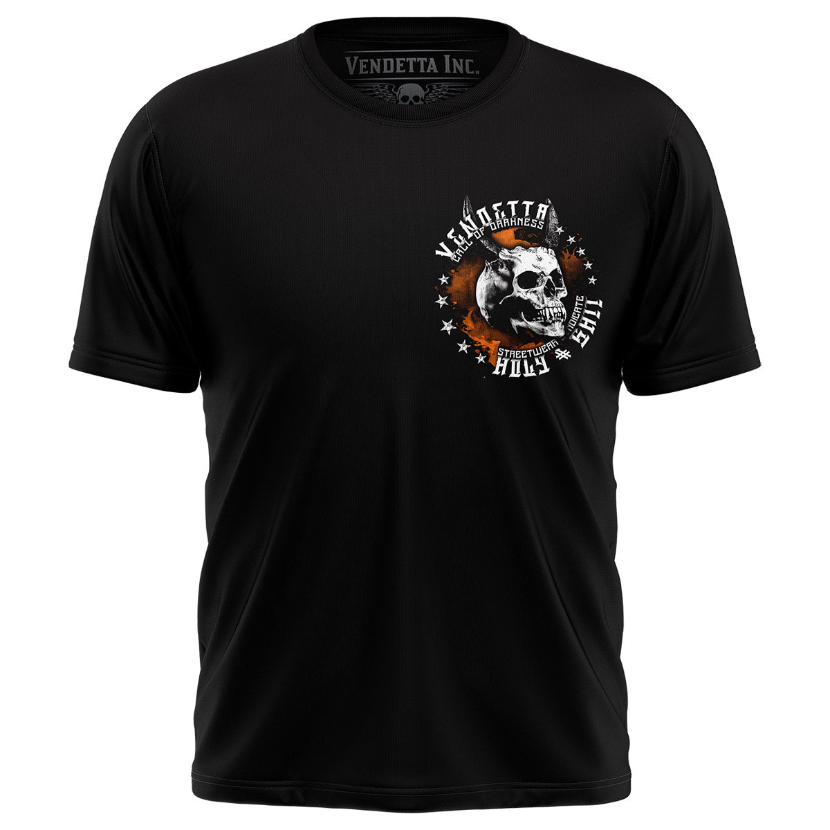 Vendetta Inc. Shirt Skull Hell schwarz VD-1226
