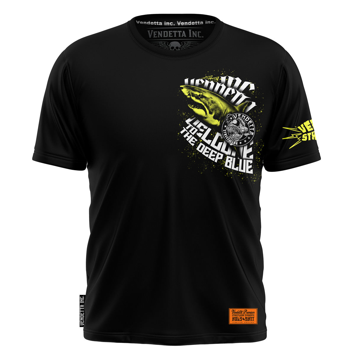 Vendetta Inc. Shirt Shark schwarz VD-1209