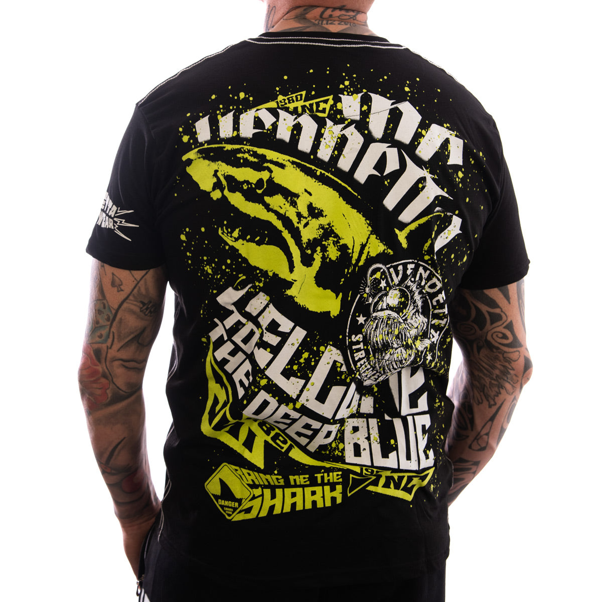 Vendetta Inc. Shirt Shark schwarz VD-1209