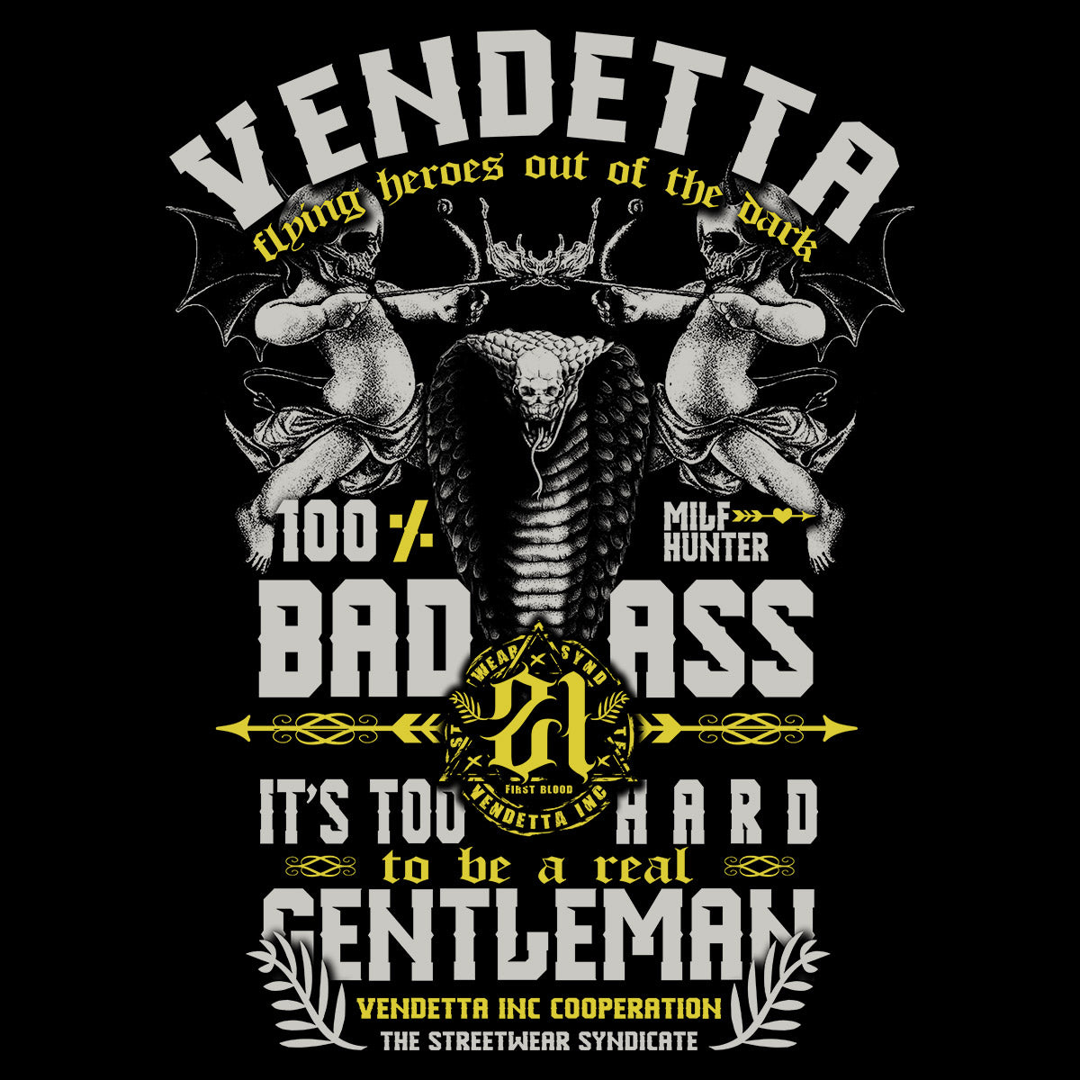 Vendetta Inc. Shirt Dark Gentleman schwarz VD-1228