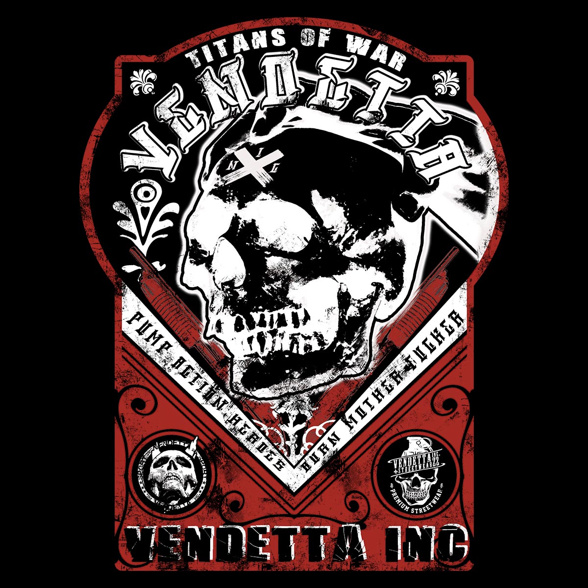 Vendetta Inc. Shirt Titans schwarz VD-1510