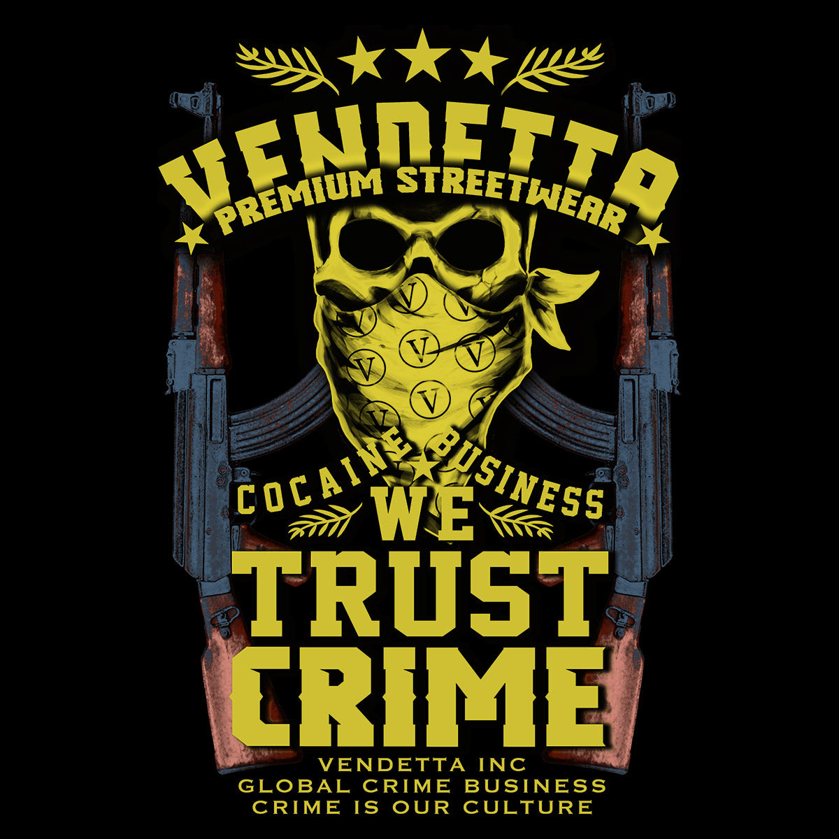 Vendetta Inc. Shirt Trust Crime schwarz VD-1243