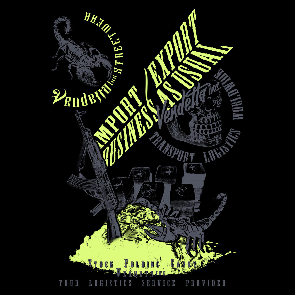 Vendetta Inc. Shirt Logistics Unit schwarz VD-1617