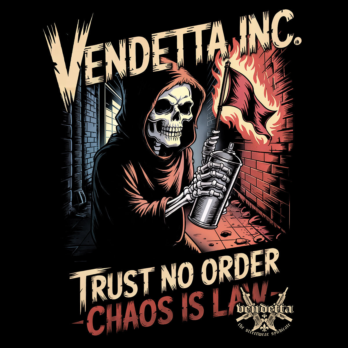 Vendetta Inc. Shirt Chaos Law schwarz VD-1631