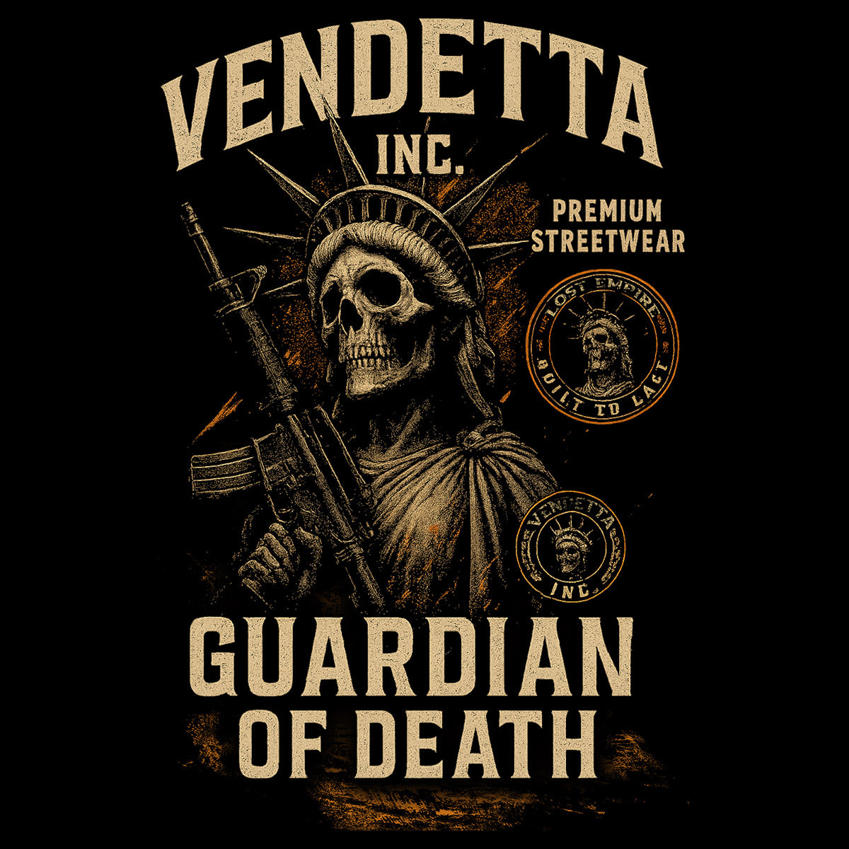 Vendetta Inc. Shirt Guardian schwarz VD-1634