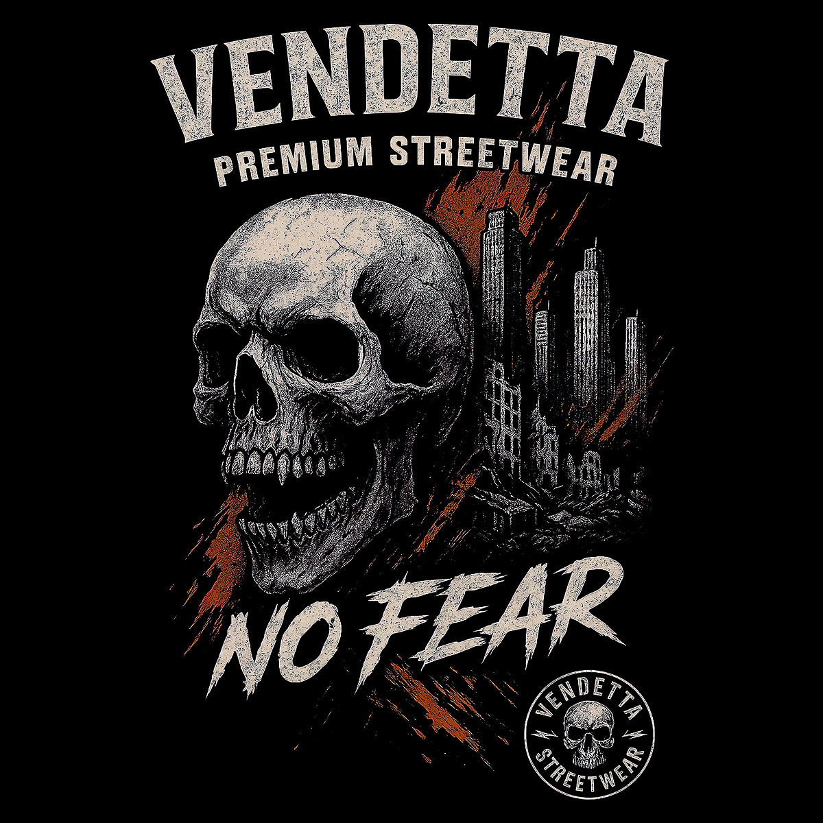 Vendetta Inc. Skull City schwarz VD-1638