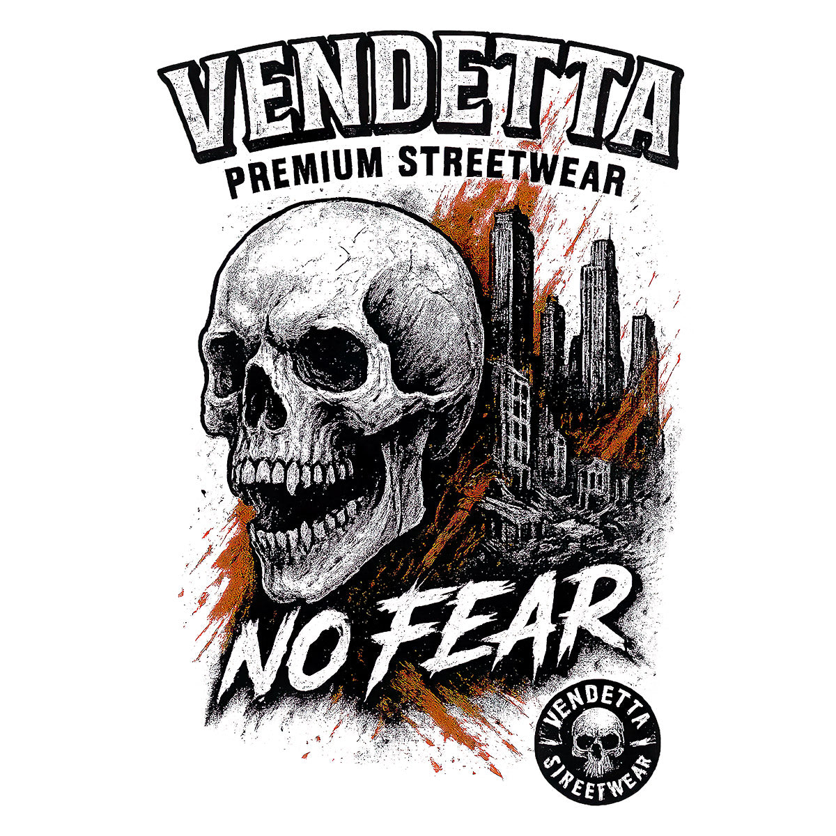 Vendetta Inc. Skull City weiß VD-1639