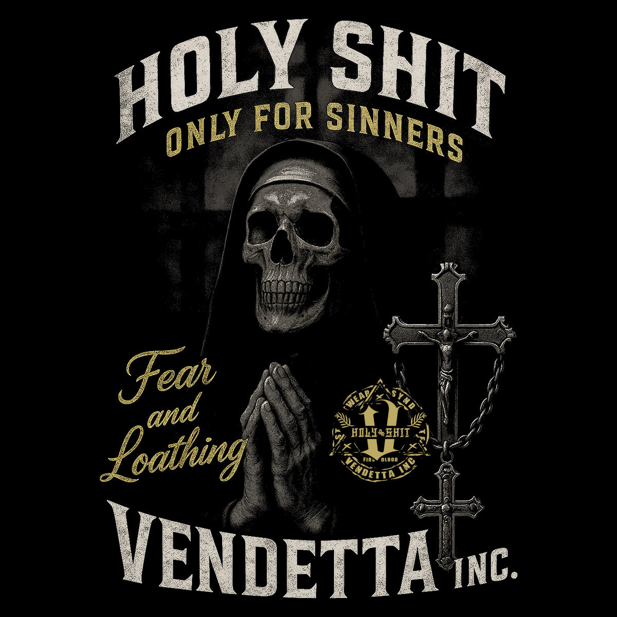 Vendetta Inc. Shirt Fear & Loathing schwarz VD-1642
