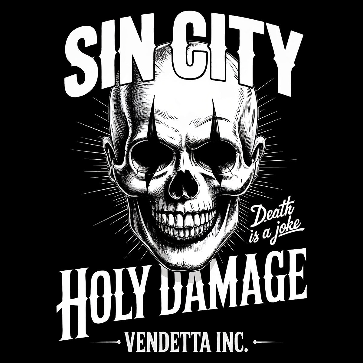 Vendetta Inc. Shirt Clown Skull schwarz