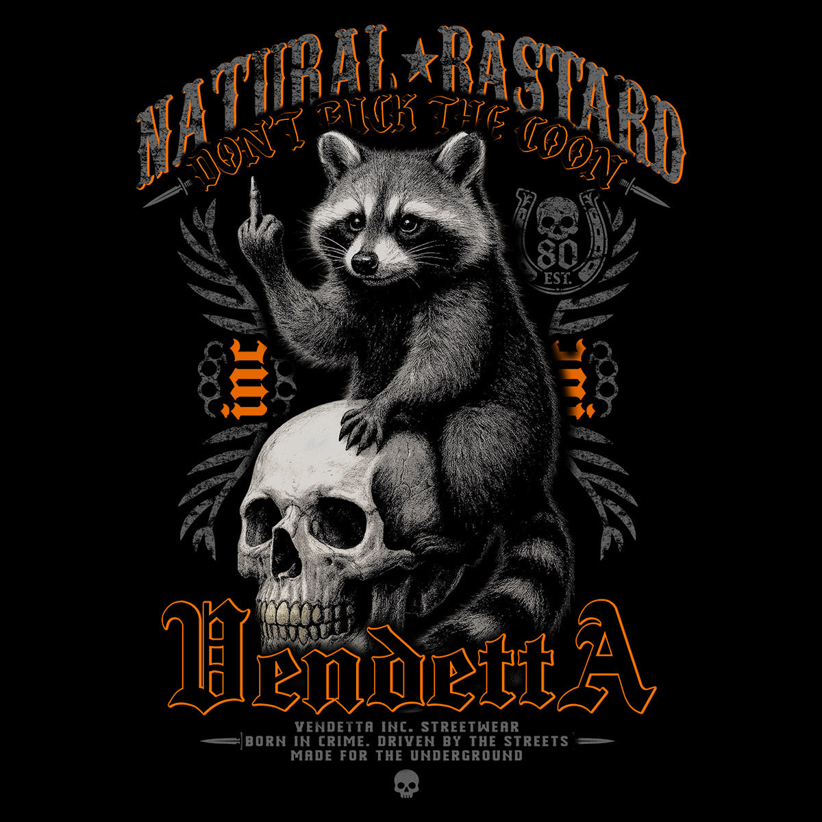 Vendetta Inc. Shirt Skull Coon schwarz