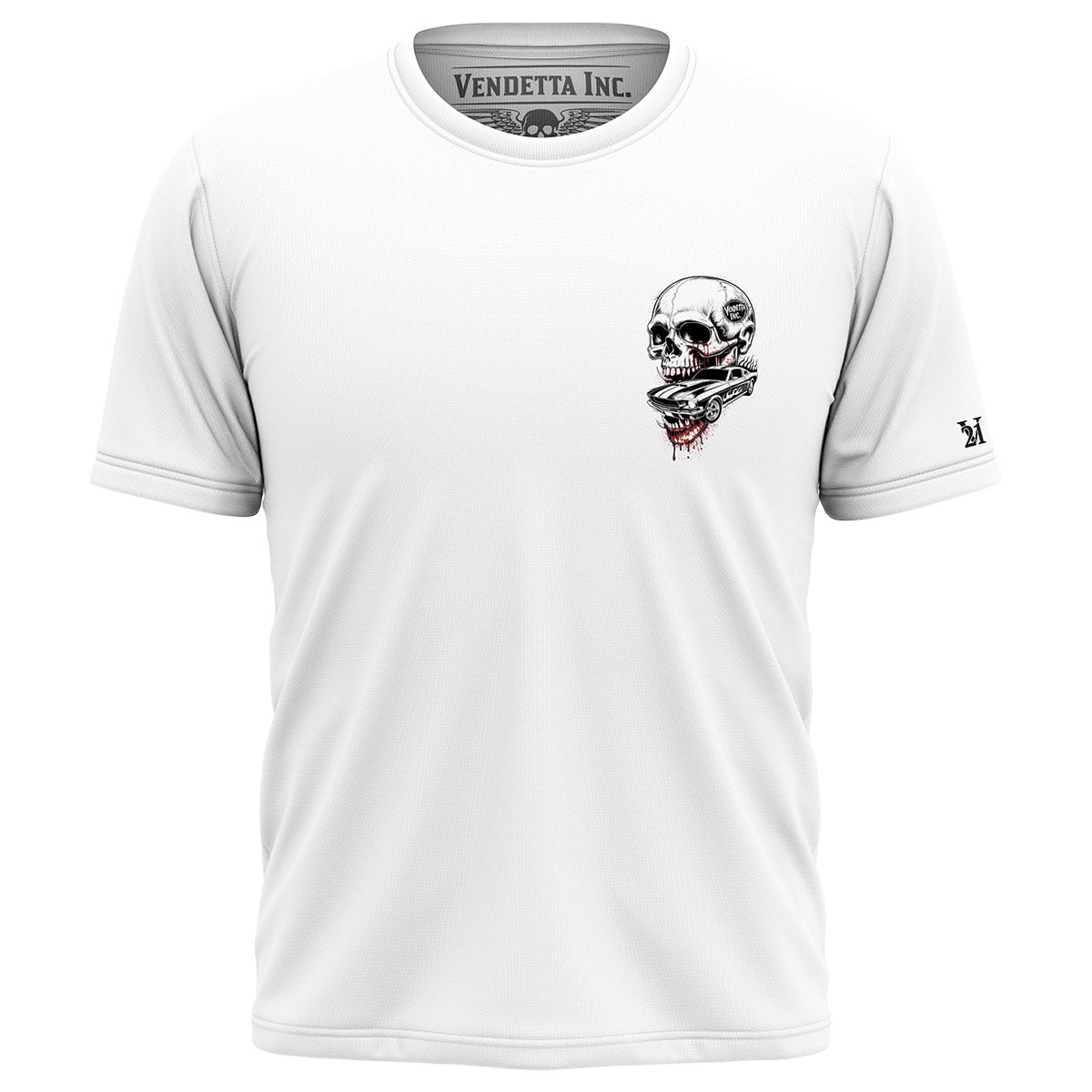 Vendetta Inc. Shirt Dead Rider Skull weiß