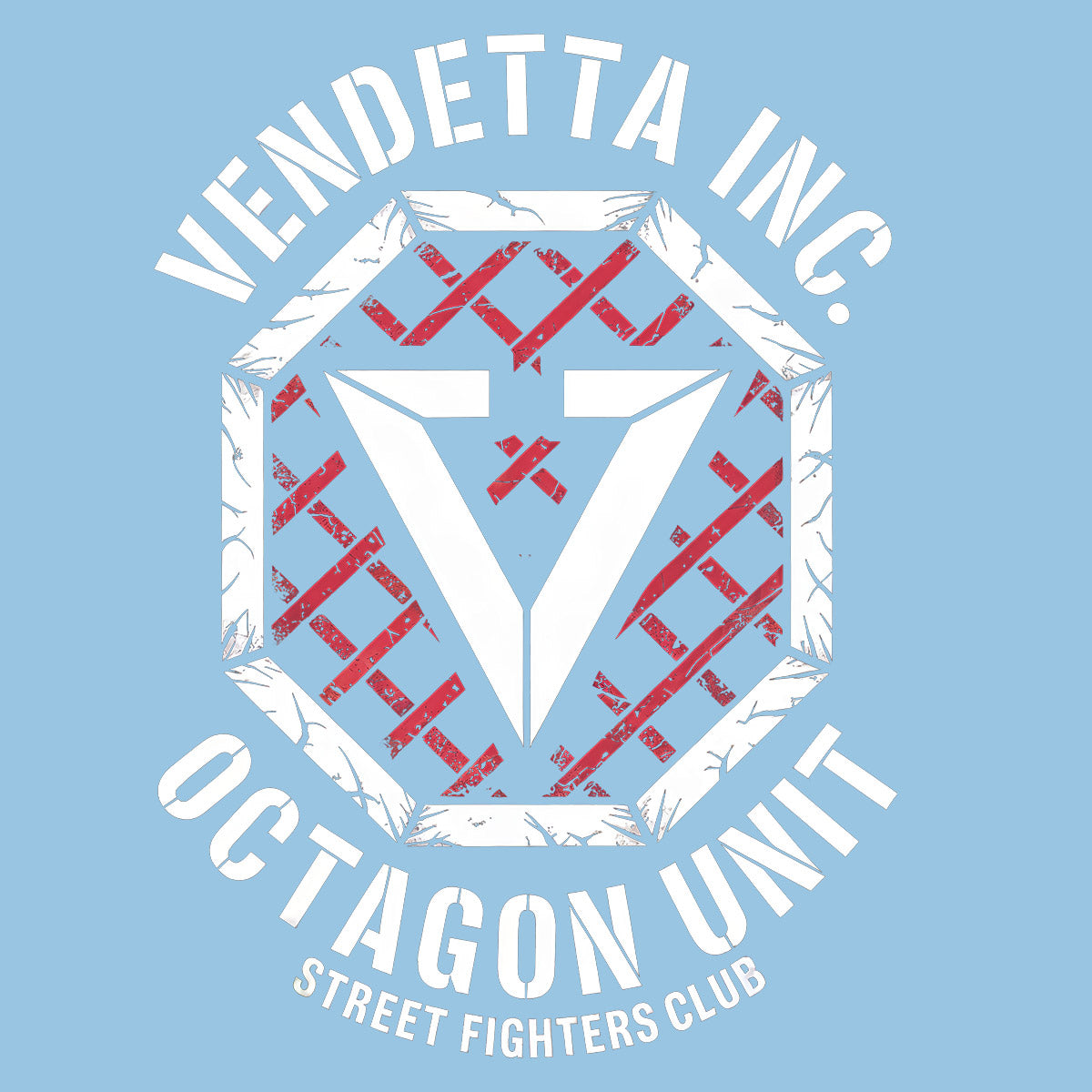 Vendetta Inc. Sweatshirt Octagon Fighters hellblau