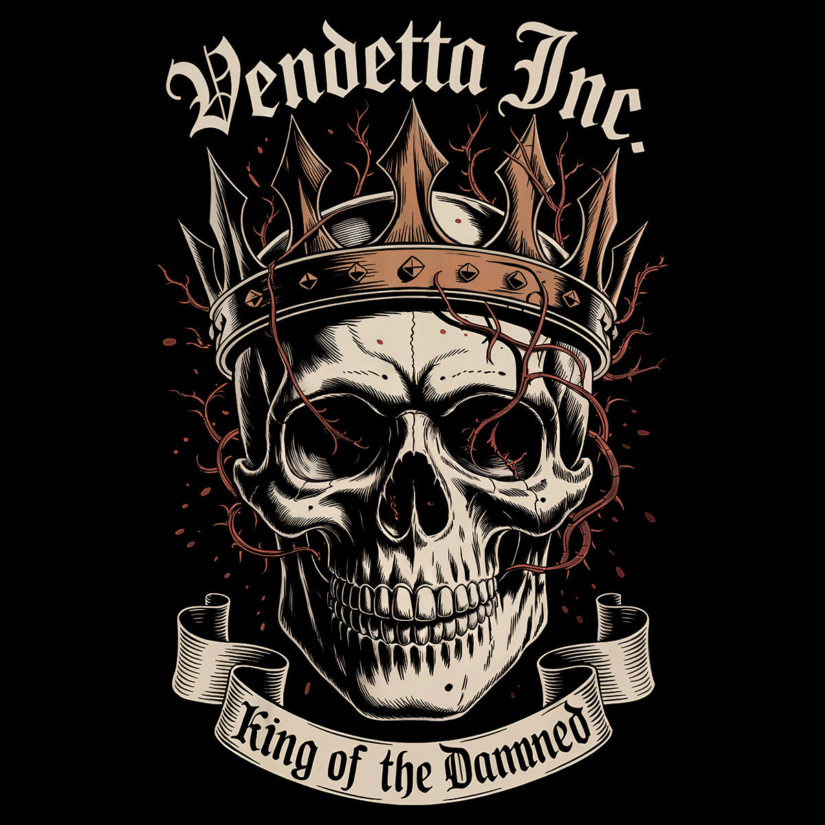 Vendetta Inc. Polo Shirt King schwarz