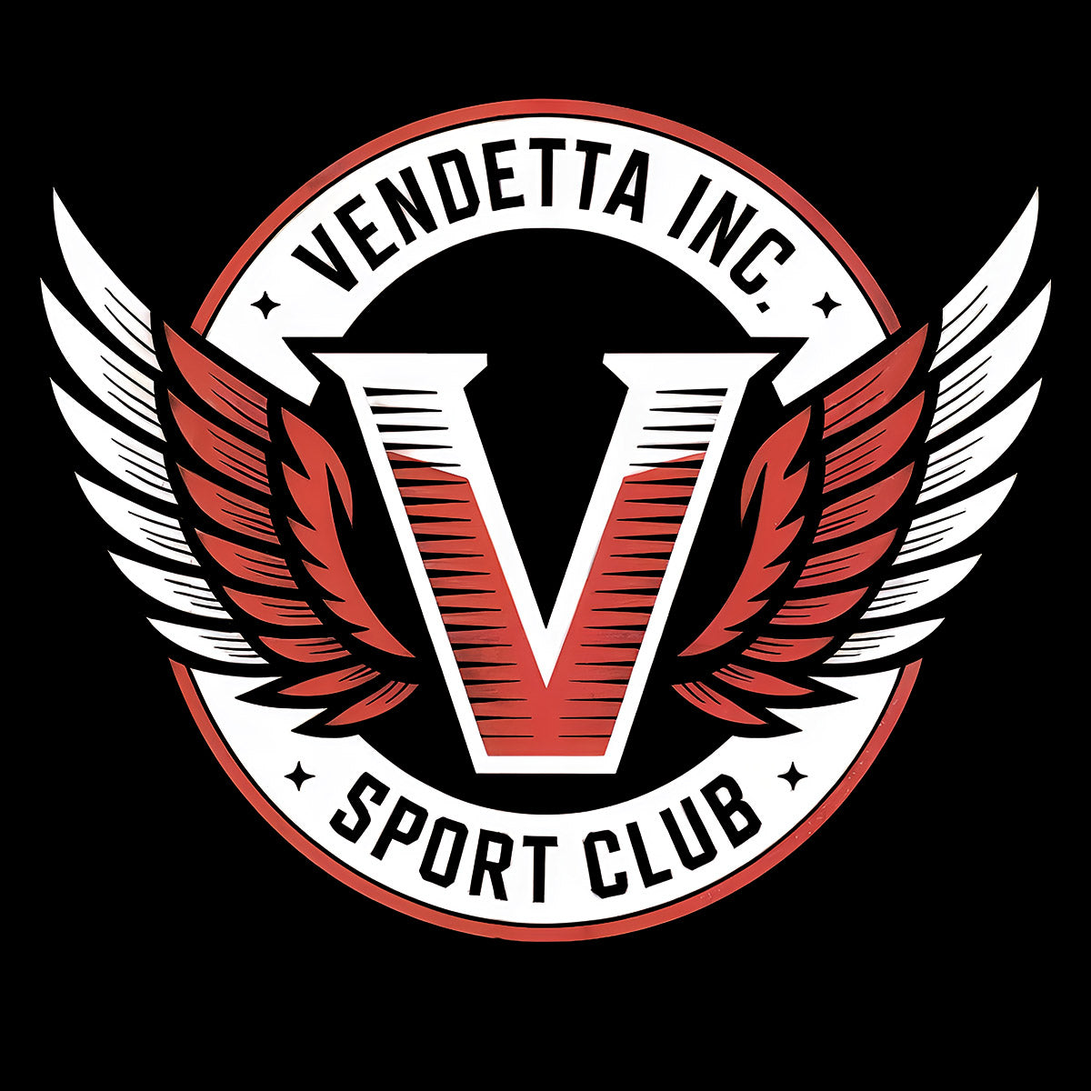 Vendetta Inc. Polo Shirt V Sport Club schwarz