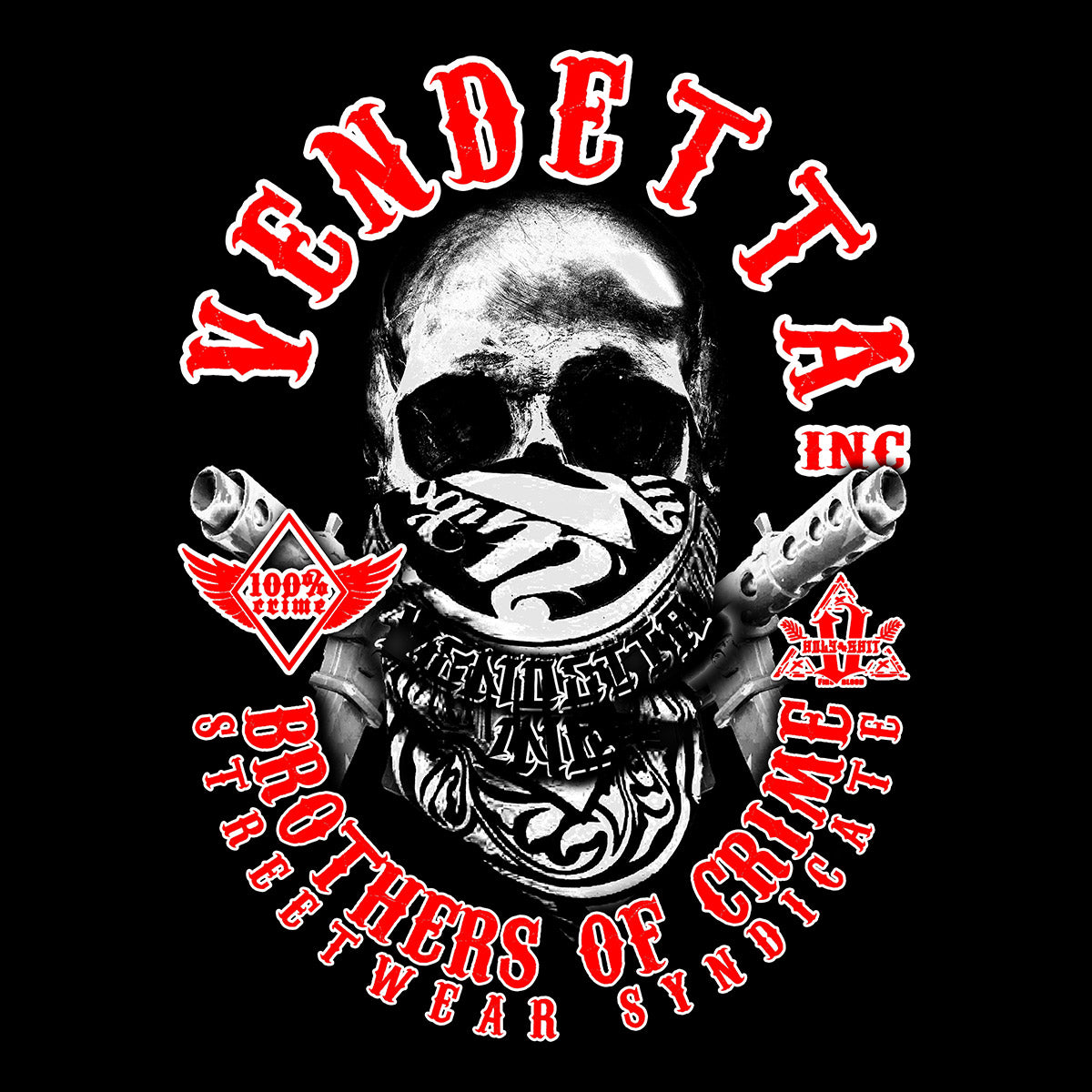 Vendetta Inc. Shirt Brothers of Crime schwarz