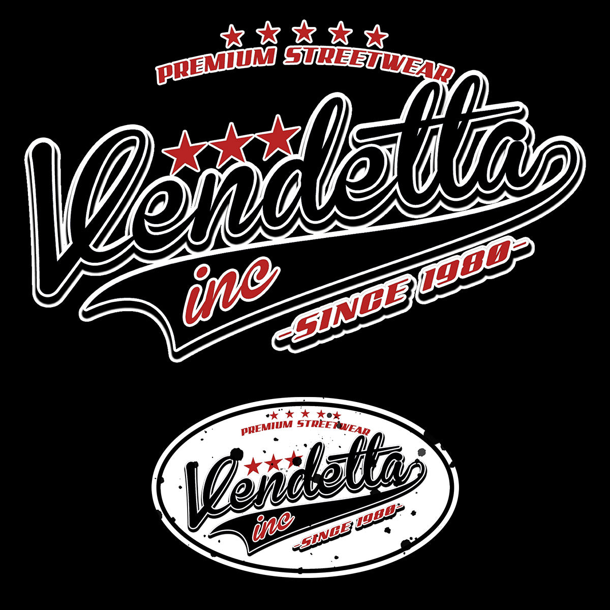 Vendetta Inc. Shirt Premium Script schwarz