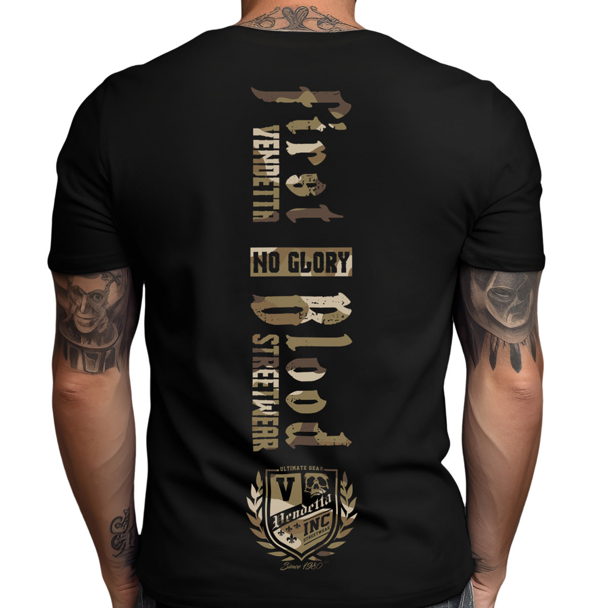 Vendetta Inc. Shirt First Blood schwarz,camouflage 1320
