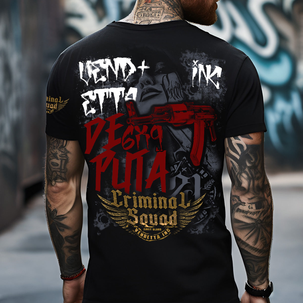 Vendetta Inc. Shirt schwarz Crime Squad VD-1236