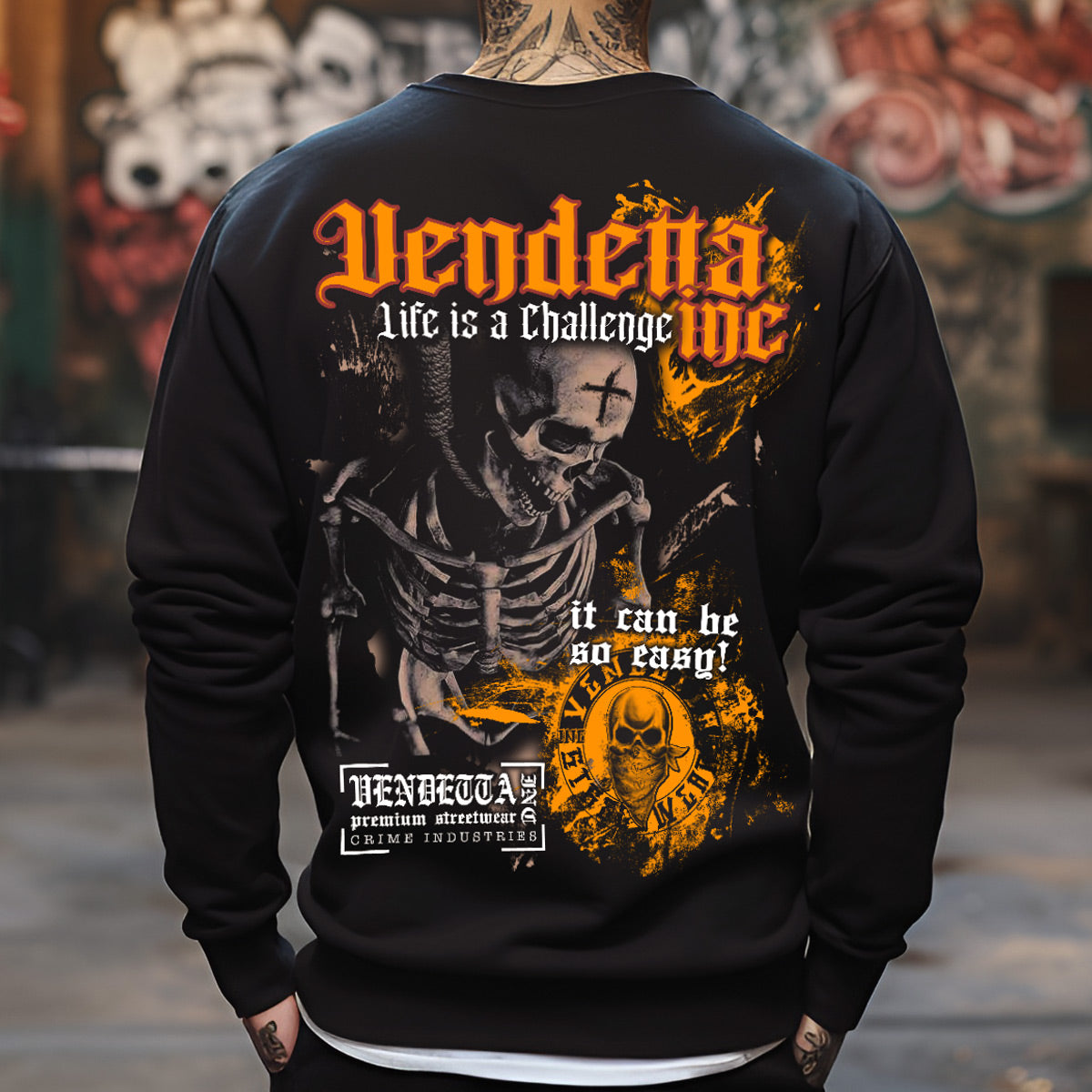 Vendetta Inc. Sweatshirt schwarz Challenge VD-4052