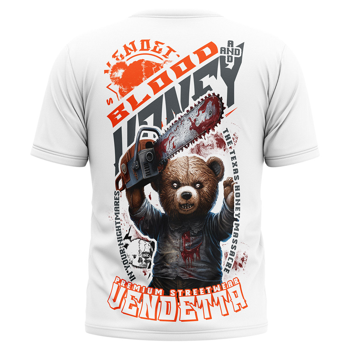 Vendetta Inc. Shirt Blood Teddy weiß VD-1428
