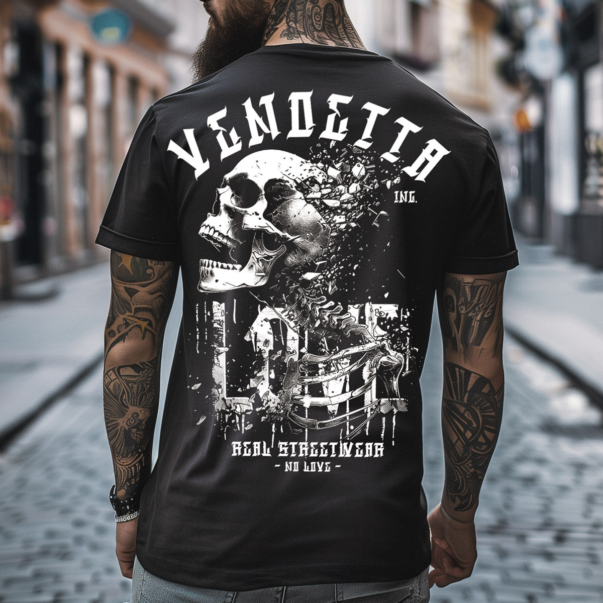 Vendetta Inc. Shirt No Love schwarz VD-1430