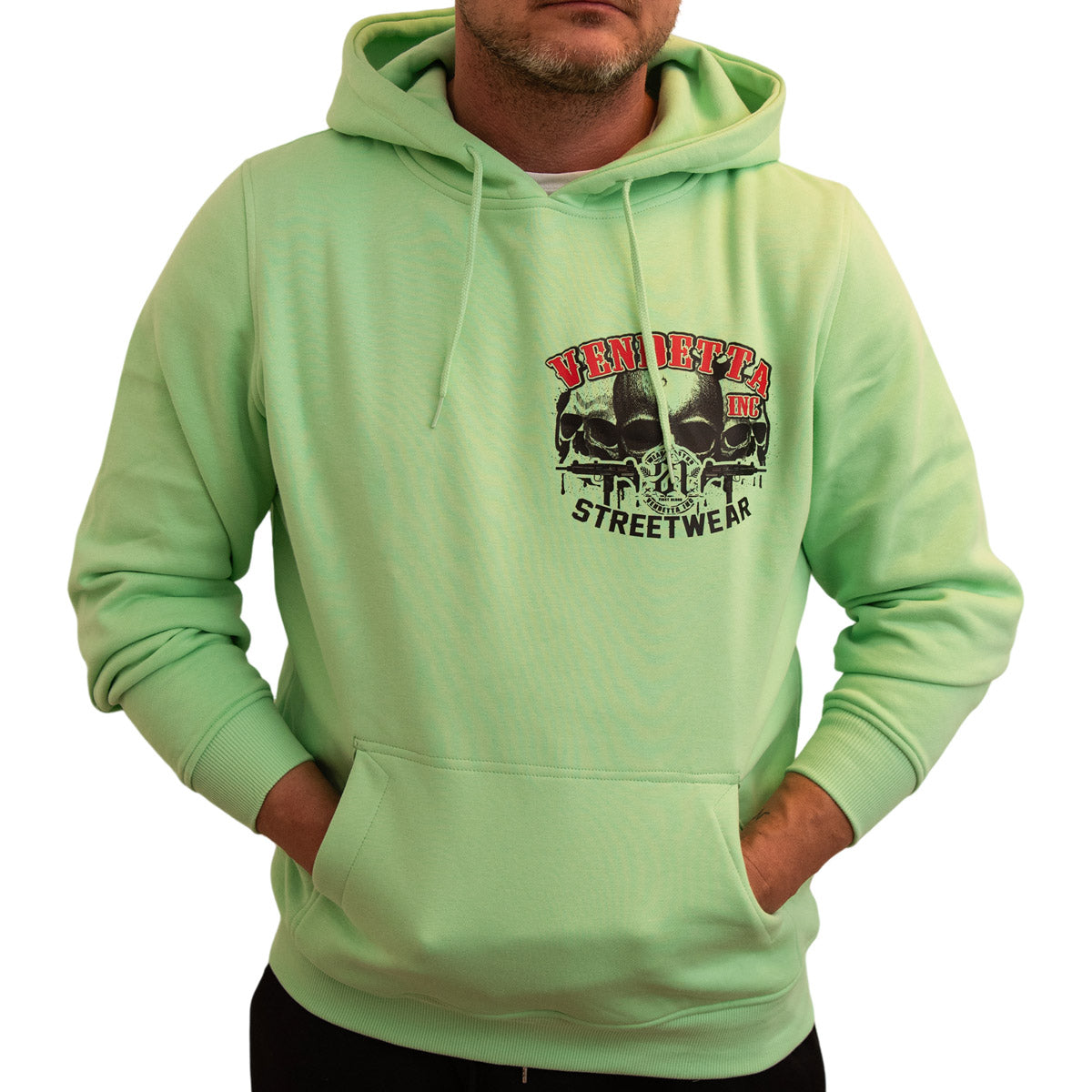 Vendetta Inc. Sweatshirt threes Skull mint VD-4055