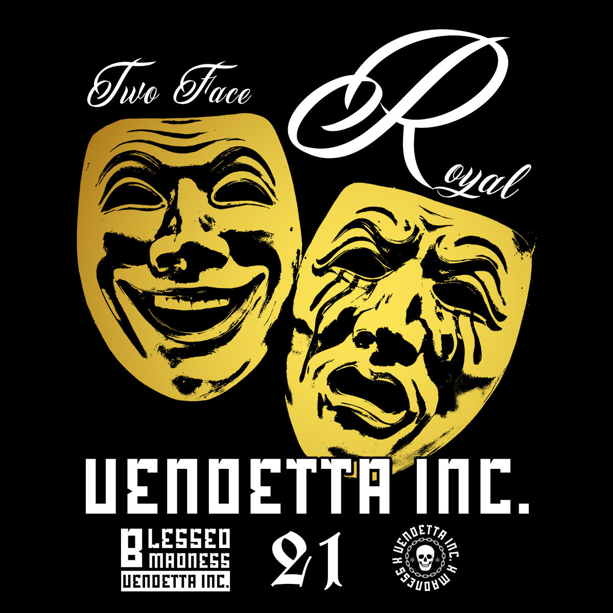 Vendetta Inc. Shirt Two Face schwarz VD-1517
