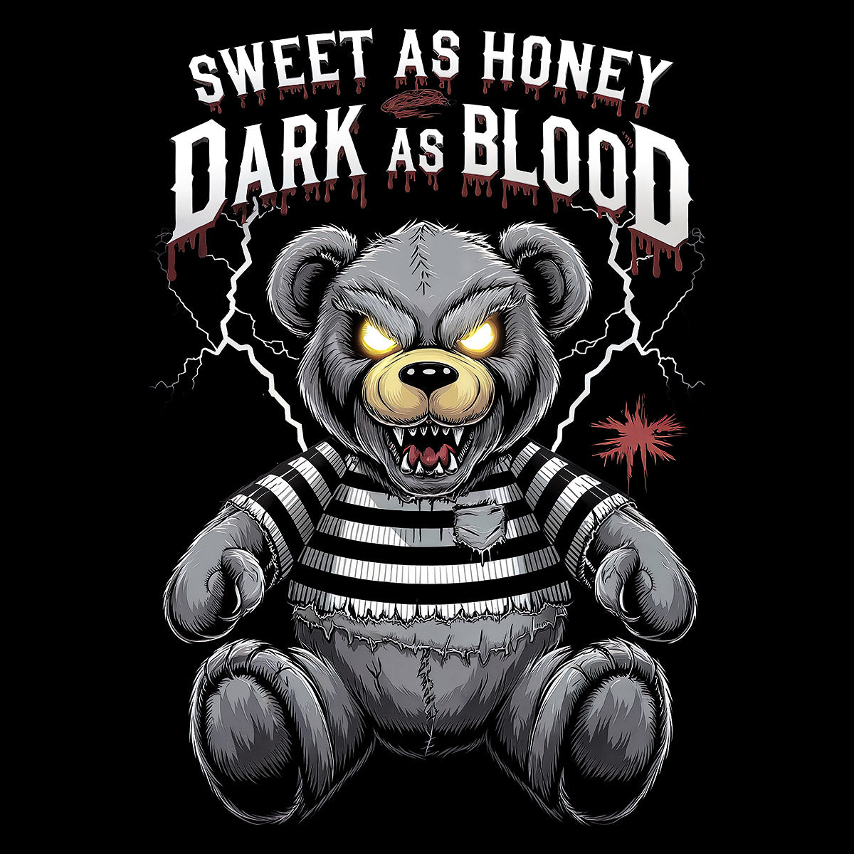 Vendetta Inc. Shirt Sweet as Honey schwarz VD-1548