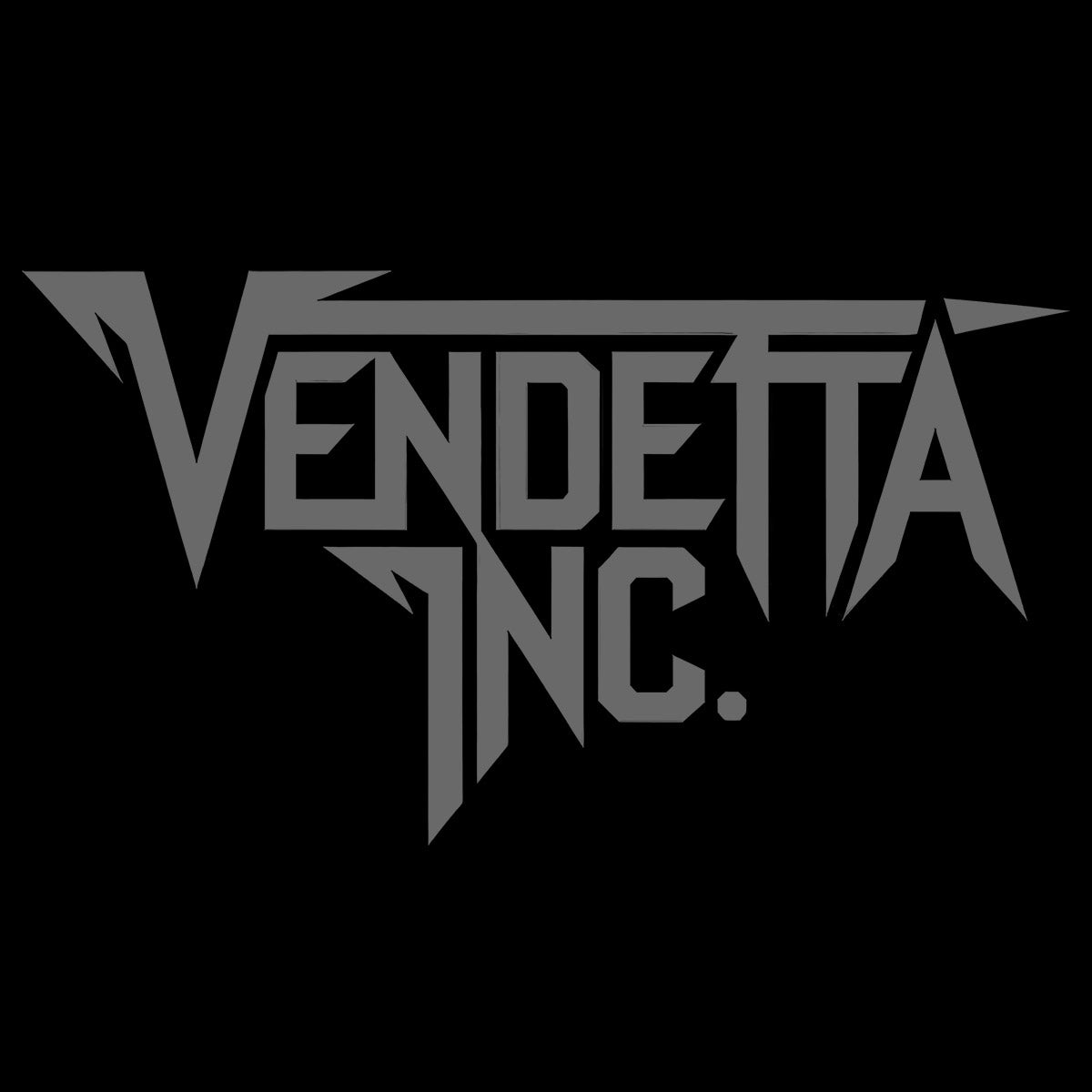 Vendetta Inc. Shirt Logo V schwarz grau VD-1553