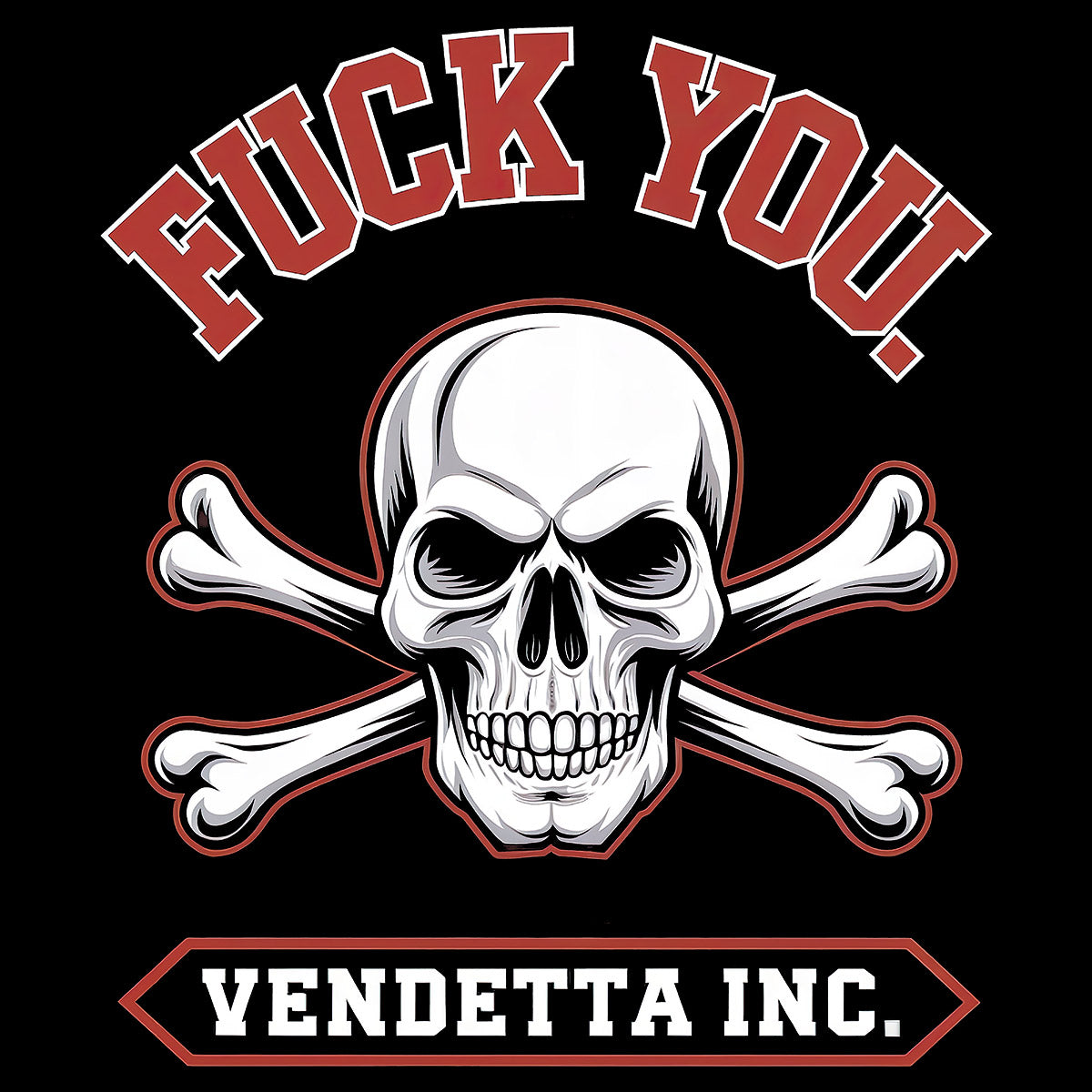 Vendetta Inc. Shirt F.Y. schwarz VD-1549