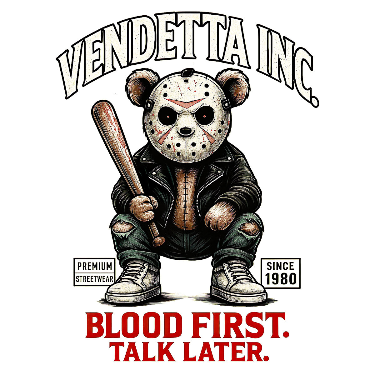 Vendetta Inc. Shirt Talk Later weiß VD-1589