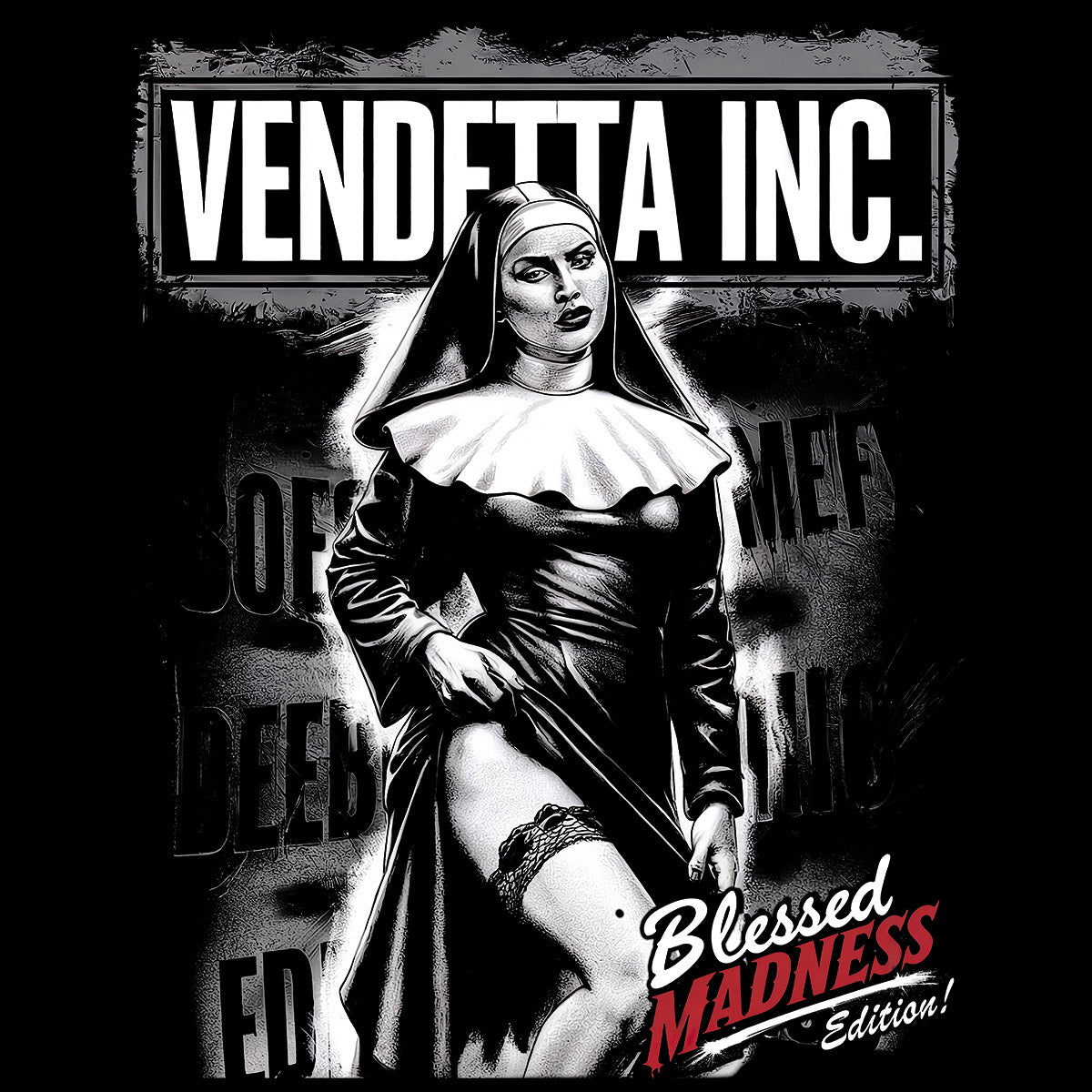 Vendetta Inc. Shirt Sassy Sister schwarz VD-1527