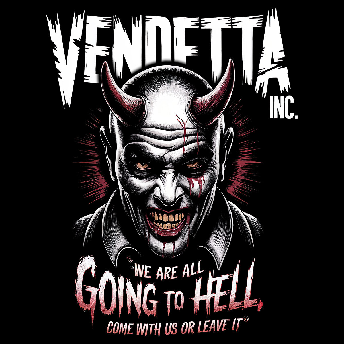 Vendetta Inc. Shirt Devils Grin schwarz VD-1558